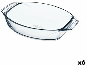 Travessa para o Forno Pyrex Irresistible Ovalada 35,1 X 24,1 X 6,9 cm Transparente Vidro (6 Unidades)