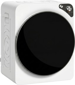 Máquina de Secar Roupa Compacta 5 kg 1000W com 5 Modos de Secagem Tambor em Aço Inoxidável Branco
