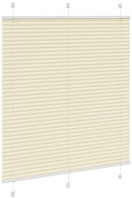 Plissado Cego Creme 115x100cm Largura Tecido 114,4 cm Poliéster