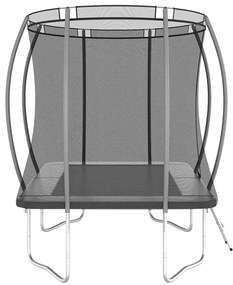 Conjunto de trampolim retangular 274x183x76 cm 150 kg