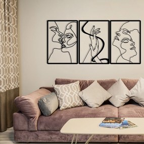 Acessório Decorativo de Parede The Unity Of Love – Preto – 109 x 50 cm