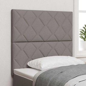 Cabeceira LED vidaXL Design de Blocos de Diamante Taupe 100 cm Tecido