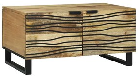vidaXL Mesa de Centro - 80 x 50 x 40 cm, Madeira de Mangueira Maciça