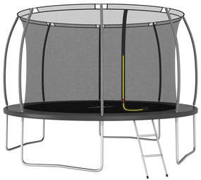 92951 vidaXL Conjunto de trampolim redondo 366x80 cm 150 kg