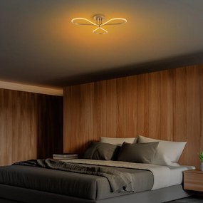 Candeeiro de Teto Damla – Dourado – 68x14x68 cm