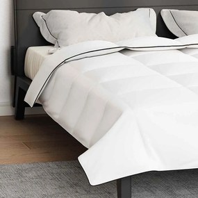 Edredom de Inverno Branco 260 x 220 cm Poliéster pêssego 105gsm