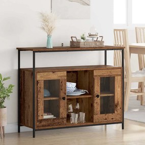 vidaXL Buffet Madeira Antiga 100 x 35 x 80 cm Madeira processada