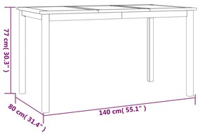 Conjunto de jantar para jardim 7 pcs madeira de teca maciça