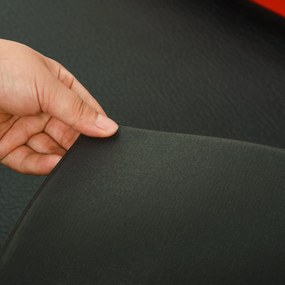HOMCOM Tapete Protetor de Chão para Equipamentos Fitness 6mm Tapete Antiderrapante para Passadeiras e Bicicletas Estáticas para Casa Academia 180x90cm Preto