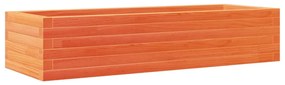 Vaso/floreira de jardim 110x40x23 cm pinho maciço castanho-mel