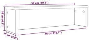 Rack cozinha empilhável branco 50x15x16 cm madeira engenheirada