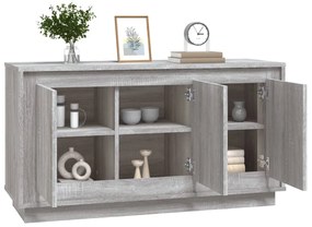 Aparador 102x35x55 cm derivados de madeira cinzento sonoma