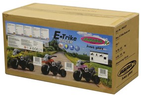 Mota infantil elétrica a bateria 6V E-Trike Racer Vermelha