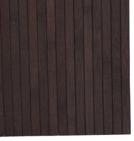 Divisória 165x600 cm bambu castanho-escuro