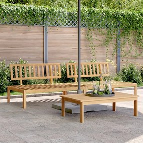 vidaXL Sofá de centro paletes 2 pcs p/ jardim madeira de acácia maciça