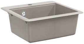 vidaXL Pia Cinzeto 470 x 440 mm Granito