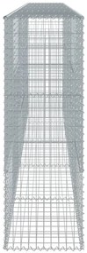 Cesto gabião com cobertura 500x50x150 cm ferro galvanizado