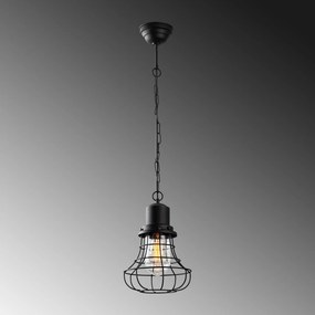 Candeeiro Suspenso GMN-00002 – Preto – 22 cm x 110 cm x 22 cm