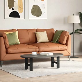 vidaXL Pés para mesa de centro pretos 2 peças 40x(30-31) cm aço