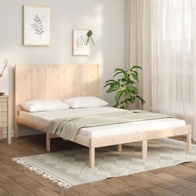 Cama sem colchão 160x200 cm madeira de pinho maciça