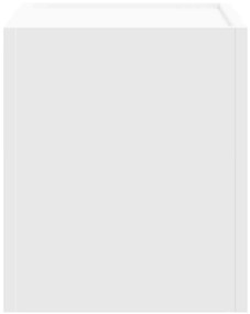 Mesas de cabeceira de parede 2 pcs 45x30x35 cm branco