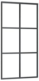 Porta deslizante c/ conj ferragens 102x205cm vidro ESG/alumínio