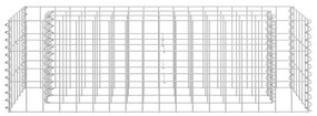 Canteiro elevado/cesto gabião 90x30x30 cm aço galvanizado