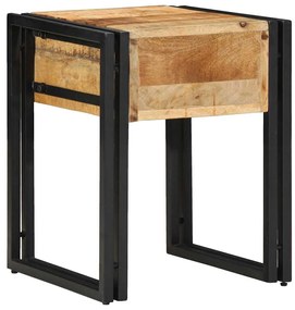 Mesa de Apoio vidaXL 40x40x50 cm Madeira de Mangueira Rústica