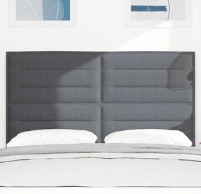 Cabeceira vidaXL Design Simples Cinza Escuro 140 cm Tecido de Corduroy