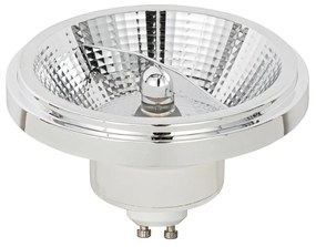 Conjunto de 5 Lâmpada LED regulável GU10 AR111 branca 11W 810 lm 2700K