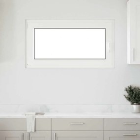 vidaXL Janela de porão "RISOR" 110x70 cm oscilobatente DIN esquerda branca