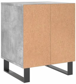 Mesas de cabeceira 2 pcs derivados de madeira cinzento cimento