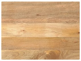 vidaXL Tampo de mesa retangular 80x70x3,8 cm mangueira maciça
