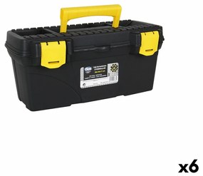 Caixa de Ferramentas Dem Amarelo Preto 38 x 18 x 17 cm (6 Unidades)