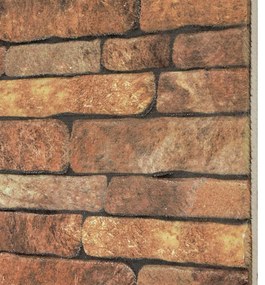 Painéis de parede 3D c/ design tijolos castanhos 10 pcs EPS