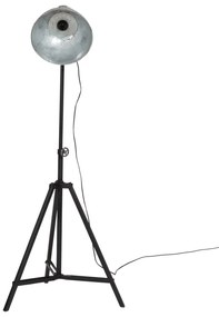 Candeeiro de pé 25 W 61x61x90/150 cm E27 prateado vintage