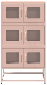 Móvel alto 68x39x123 cm aço rosa