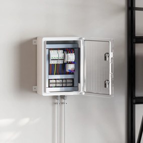 vidaXL Armário de Controle IP65 à Prova d'Água Cinza 30x16,5x40 cm de Plástico ABS
