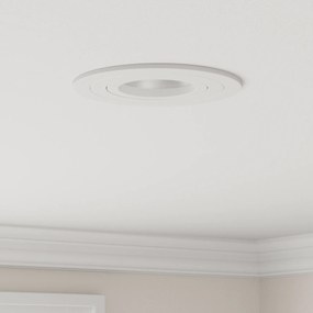 vidaXL Focos Embutidos 6 pcs Redondo GU10 Branco Ø91 mm