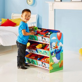 Móvel de armazenamento infantil, madeira, Mickey 60 cm x 63,5 cm x 30 cm