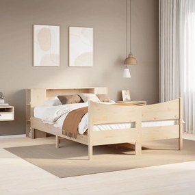 Cama sem colchão 160x200 cm madeira de pinho maciça