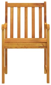 Cadeiras de jardim 2 pcs madeira de acácia maciça