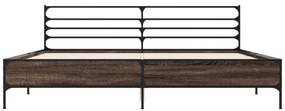 Estrutura de cama 180x200 cm derivados madeira/metal