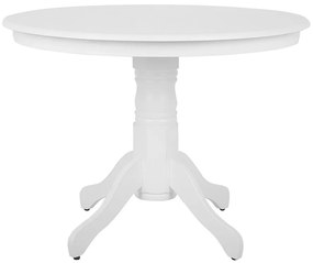 Mesa de jantar redonda branca ⌀ 100 cm AKRON Beliani