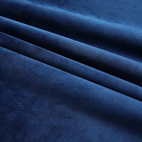 Cortina blackout com ganchos 290x245 cm veludo azul-escuro