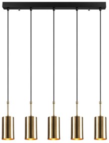 Candeeiro de Teto Kem – Ouro e Preto – 79 x 9 cm