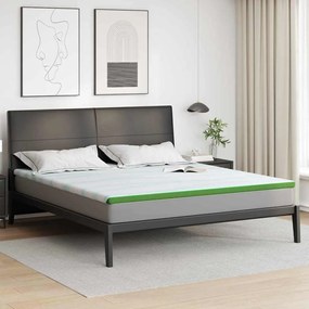 vidaXL Protetores de Colchão Branco e Verde 180 x 200 cm
