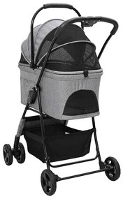Carrinho de Pet Dobrável Cinzeto 81 x 47 x 99 cm Tecido Oxford