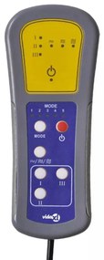 Cadeira de massagens couro artificial cinzento