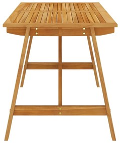 5 pcs conjunto de jantar p/ jardim c/ almofadões castanho